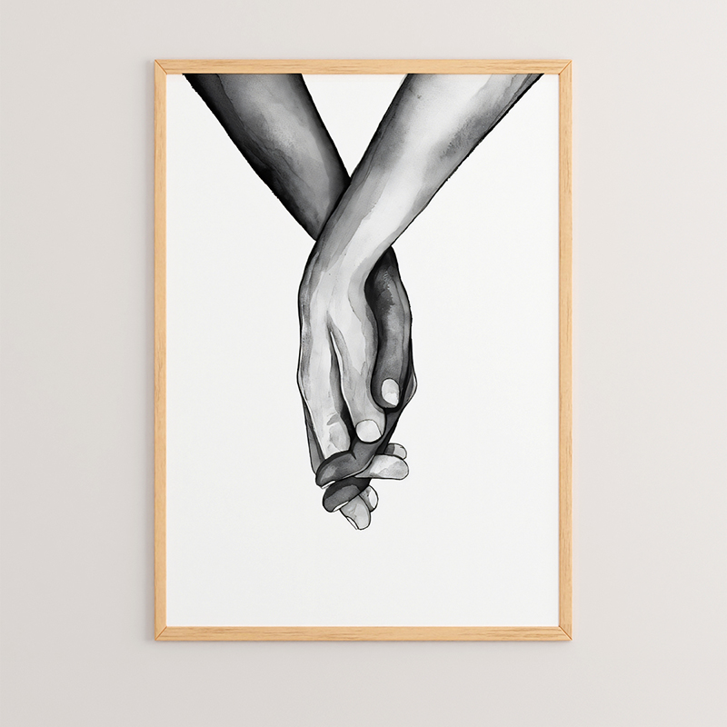 product_pako_409-000046 Πίνακας Lovely με ψηφιακή εκτύπωση και πλαίσιο 33x1.5x48εκ - Image 1