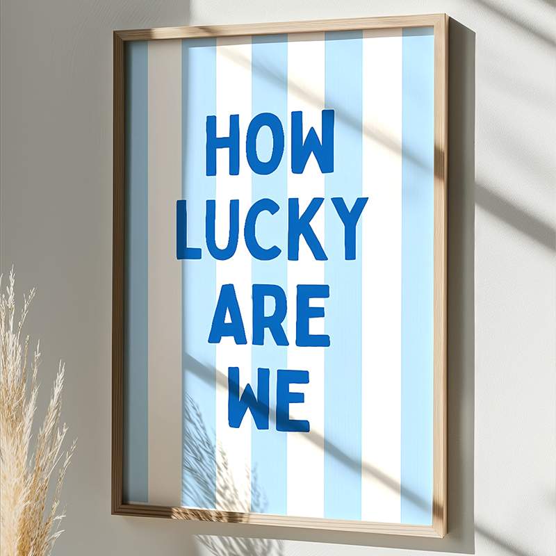 product_pako_409-000069 Πίνακας Luckely με ψηφιακή εκτύπωση και πλαίσιο 33x1.5x48εκ - Image 1