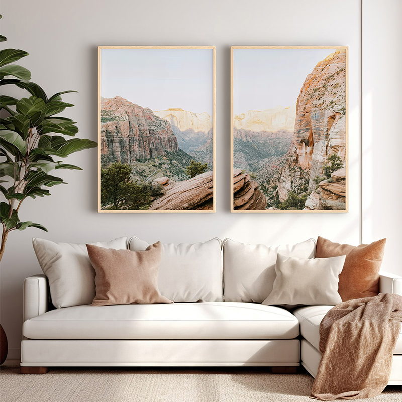 product_pako_409-000156 Πίνακας Secrea δίπτυχος με ψηφιακή εκτύπωση και πλαίσιο 33x1.5x48εκ - Image 1
