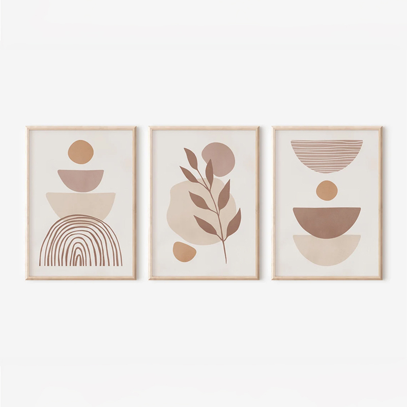 product_pako_409-000210 Πίνακας Binbia τρίπτυχος με ψηφιακή εκτύπωση και πλαίσιο 33x1.5x48εκ - Image 1