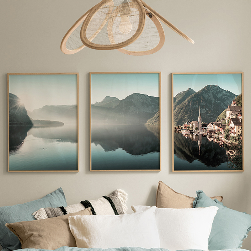 product_pako_409-000270 Πίνακας Vynelle τρίπτυχος με ψηφιακή εκτύπωση και πλαίσιο 33x1.5x48εκ - Image 1