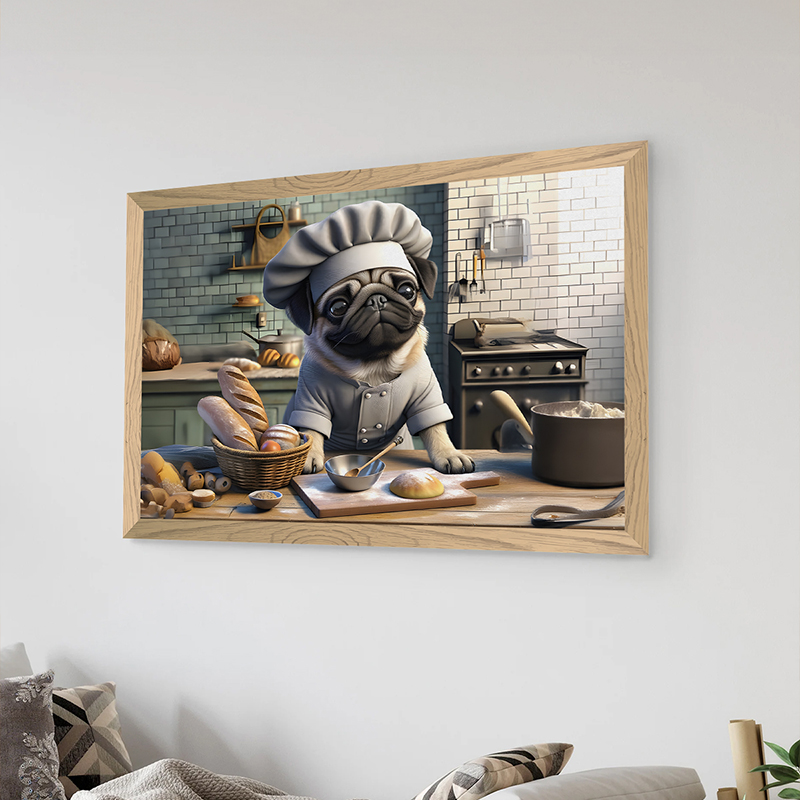 product_pako_409-000306 Πίνακας Woof με ψηφιακή εκτύπωση και πλαίσιο 48x1.5x33εκ - Image 1