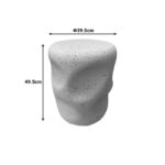 Βοηθητικό τραπέζι Ardin MGO λευκό Φ39.5x49.5εκ - Image 3