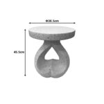 Βοηθητικό τραπέζι Belena MGO εκρού Φ38.5x45.5εκ - Image 4