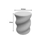 Βοηθητικό τραπέζι Rinda MGO κρεμ Φ33x40εκ - Image 3