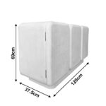 Μπουφές Kooldio mdf λευκό 120x37.5x69εκ - Image 6