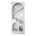 Βιβλιοθήκη-ραφιέρα Boolten mdf λευκό 80x38x190εκ - Image 3