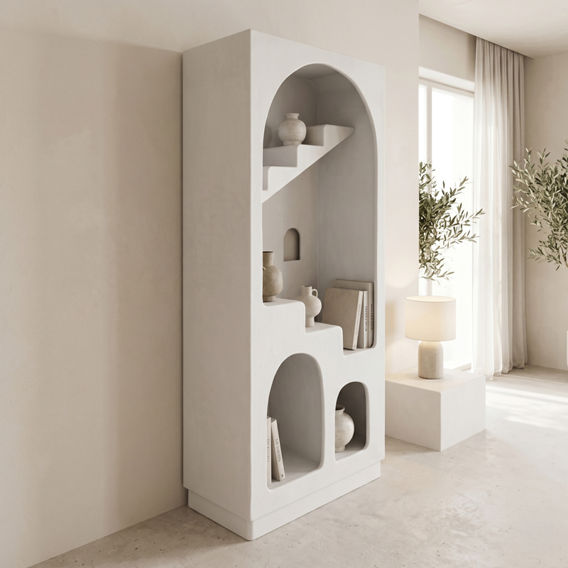 product_pako_415-000018 Βιβλιοθήκη-ραφιέρα Boolten mdf λευκό 80x38x190εκ - Image 1