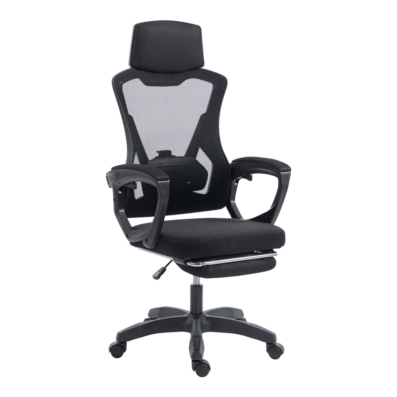 product_pako_420-000001 Καρέκλα γραφείου διευθυντή με υποπόδιο Meton mesh χρώμα μαύρο 48x60x118-128εκ - Image 1