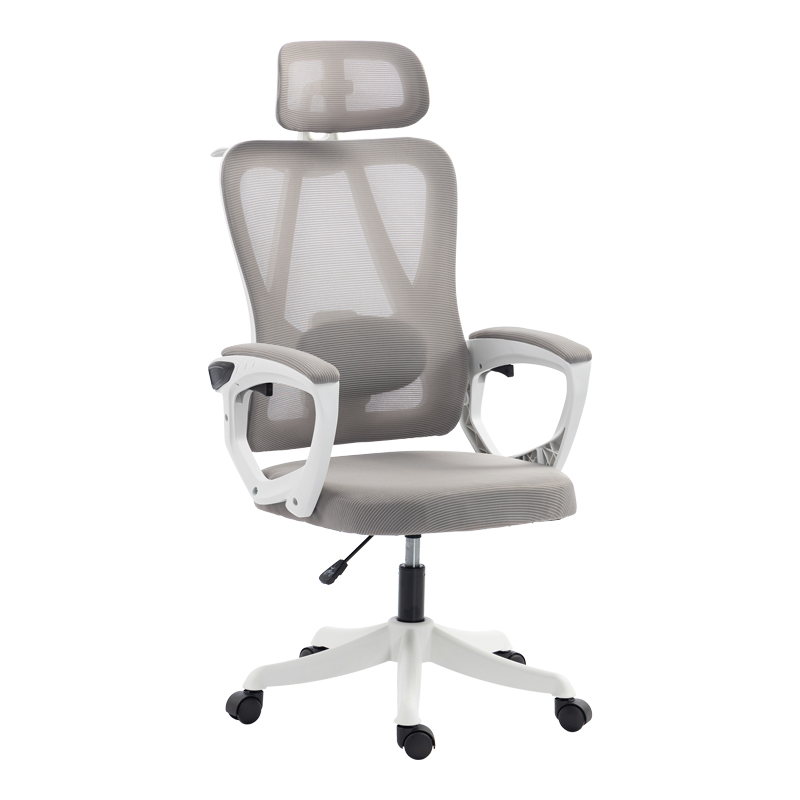 product_pako_420-000005 Καρέκλα γραφείου διευθυντή Exeter λευκή - mesh γκρι 50x58x119-129εκ - Image 1