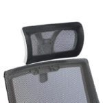 Καρέκλα γραφείου Plymot λευκή - mesh μαύρο 48x58x112-122εκ - Image 7