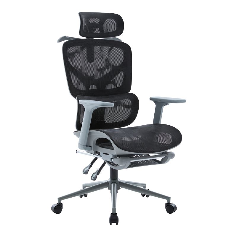 product_pako_420-000014 Καρέκλα γραφείου διευθυντη Vigo γκρι- mesh μαύρο 52x70x118-124εκ - Image 1