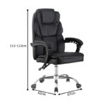 Καρέκλα γραφείου διευθυντή Sanema pu μαύρο 62x67x112-122εκ - Image 7