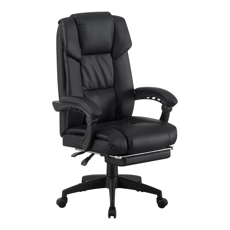 product_pako_421-000005 Καρέκλα γραφείου διευθυντή με υποπόδιο Garnut pu μαύρο 69x75x116-126εκ - Image 1