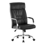 Καρέκλα γραφείου διευθυντή Biani pu μαύρο 56x70x107-115εκ