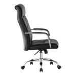Καρέκλα γραφείου διευθυντή Biani pu μαύρο 56x70x107-115εκ - Image 3