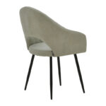 Πολυθρόνα Macie ύφασμα antique γκρι-μαύρο 58x50x85εκ - Image 2