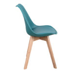 Καρέκλα Gaston PP-PU μπλε απόχρωση- φυσικό πόδι 43x51x75εκ - Image 4