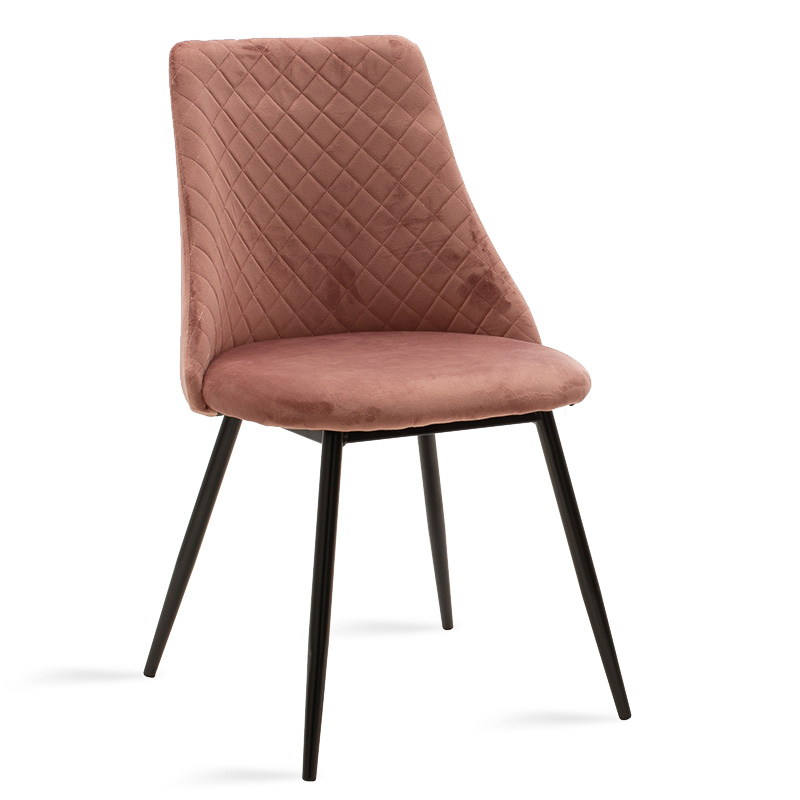 product_pako_096-000022 Καρέκλα Giselle βελούδο σάπιο μήλο-μαύρο πόδι (Σετ 4 τεμαχίων) - Image 1