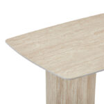 Τραπέζι Loosir mdf-sandstone σε όψη τραβερτίνας 180x90x74εκ - Image 4