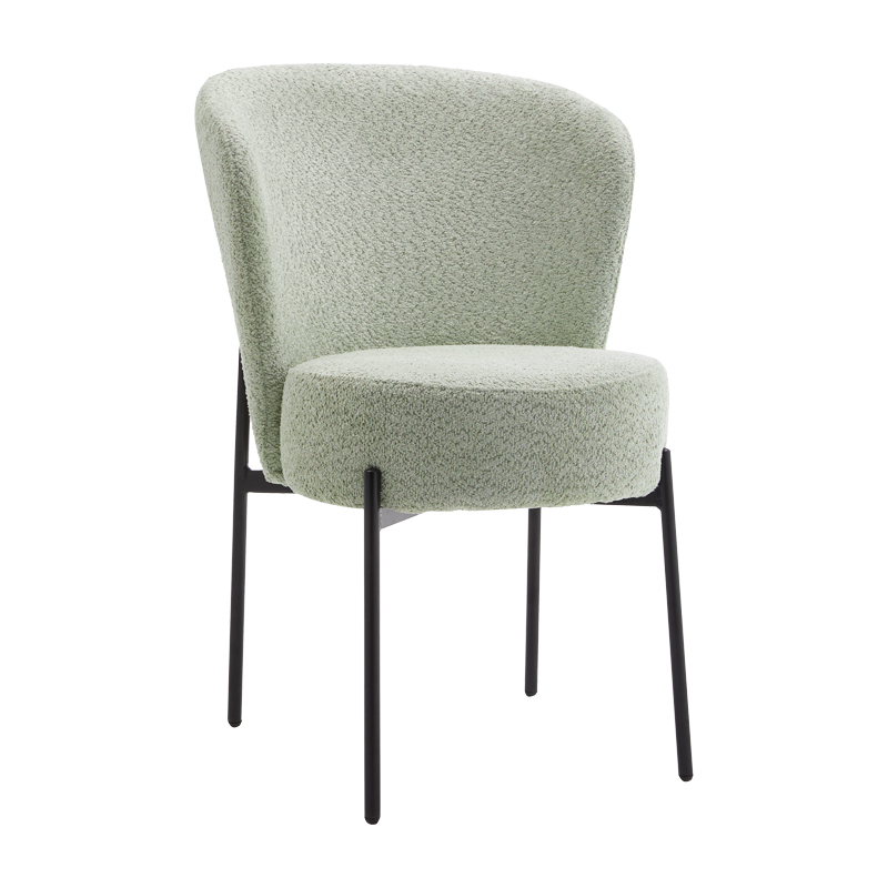 product_pako_101-000092 Καρέκλα Houlian μέντα ύφασμα-πόδι μαύρο μέταλλο 44x66x89εκ (Σετ 2 τεμαχίων) - Image 1