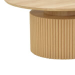 Τραπέζι σαλονιού Opols mdf σε φυσική απόχρωση Φ90x42εκ - Image 5