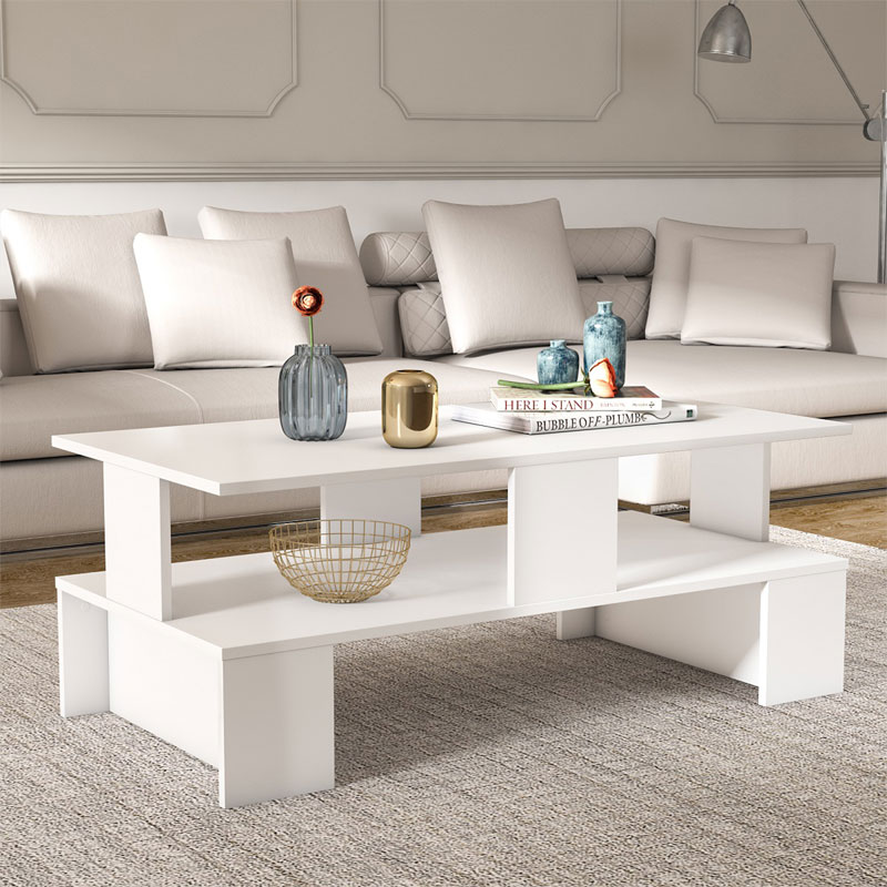 product_pako_120-000372 Τραπέζι σαλονιού Olly λευκό 120x60x47εκ - Image 1