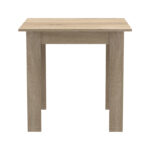 Τραπεζαρία Manka-Parker σετ 3τεμ mdf σε μαύρη-sonoma απόχρωση 80x80x77εκ - Image 6