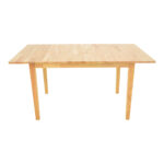 Τραπεζαρία Dallan Country 7τεμ σε φυσική απόχρωση rubberwood 120-150x80x74εκ - Image 5