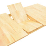 Τραπεζαρία Dallan Country 7τεμ σε φυσική απόχρωση rubberwood 120-150x80x74εκ - Image 6
