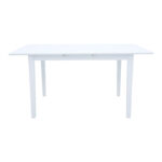 Τραπεζαρία Dallan Mabor 5τεμ λευκό rubberwood 120-150x80x73,8εκ - Image 9