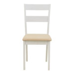 Τραπεζαρία Dallan Mabor 7τεμ λευκό rubberwood 120-150x80x73,8εκ - Image 6