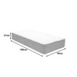 Κρεβάτι με στρώμα Athos Sleepy wenge 90x190εκ - Image 6
