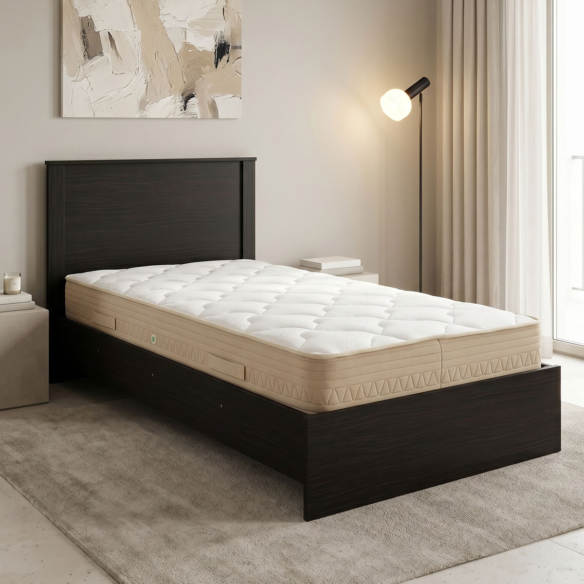 product_pako_200-001833 Κρεβάτι με στρώμα Athos Sleepy wenge 90x190εκ - Image 1