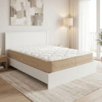 Κρεβάτι με στρώμα Athos Sleepy λευκό 160x200εκ