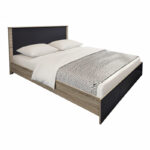 Κρεβάτι με στρώμα Athos Sleepy sonoma ανθρακί 160x200εκ - Image 2