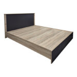 Κρεβάτι με στρώμα Athos Sleepy sonoma ανθρακί 160x200εκ - Image 3