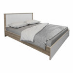 Κρεβάτι με στρώμα Athos Sleepy sonoma λευκό 160x200εκ - Image 2