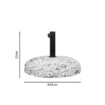 Βάση ομπρέλας Nimbus τσιμέντο ψηφιδωτή 15kg Φ35εκ - Image 2