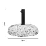 Βάση ομπρέλας Nimbus τσιμέντο ψηφιδωτή 25kg Φ50εκ - Image 2