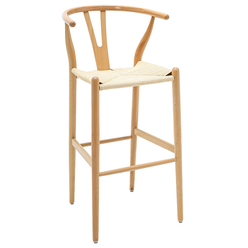 product_pako_222-000022 Σκαμπό μπαρ Sandra ξύλο-σχοινί φυσικό - Image 1