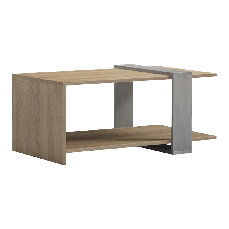 product_pako_230-000048 Τραπέζι σαλονιού Masasi σε sonoma-γκρι cement απόχρωση 80x50x35εκ - Image 1