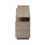 Έπιπλο τηλεόρασης Vendora σε sonoma-λευκή απόχρωση 150x29.5x46.3εκ - Image 7