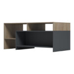 Τραπέζι σαλονιού Consa sonoma - ανθρακί 120x60x52.8εκ - Image 4