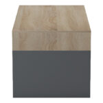 Τραπέζι σαλονιού Consa sonoma - ανθρακί 120x60x52.8εκ - Image 6