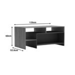 Τραπέζι σαλονιού Consa sonoma - ανθρακί 120x60x52.8εκ - Image 7