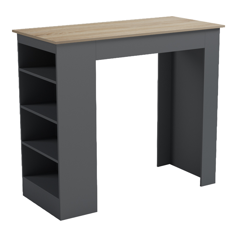 product_pako_230-000264 Τραπέζι μπαρ Riff ανθρακί-επιφάνεια sonoma 120x55x105εκ - Image 1