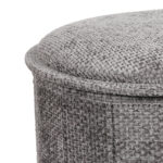 Σκαμπό-μπαούλο Trebia γκρι ύφασμα 76x38x38εκ - Image 3