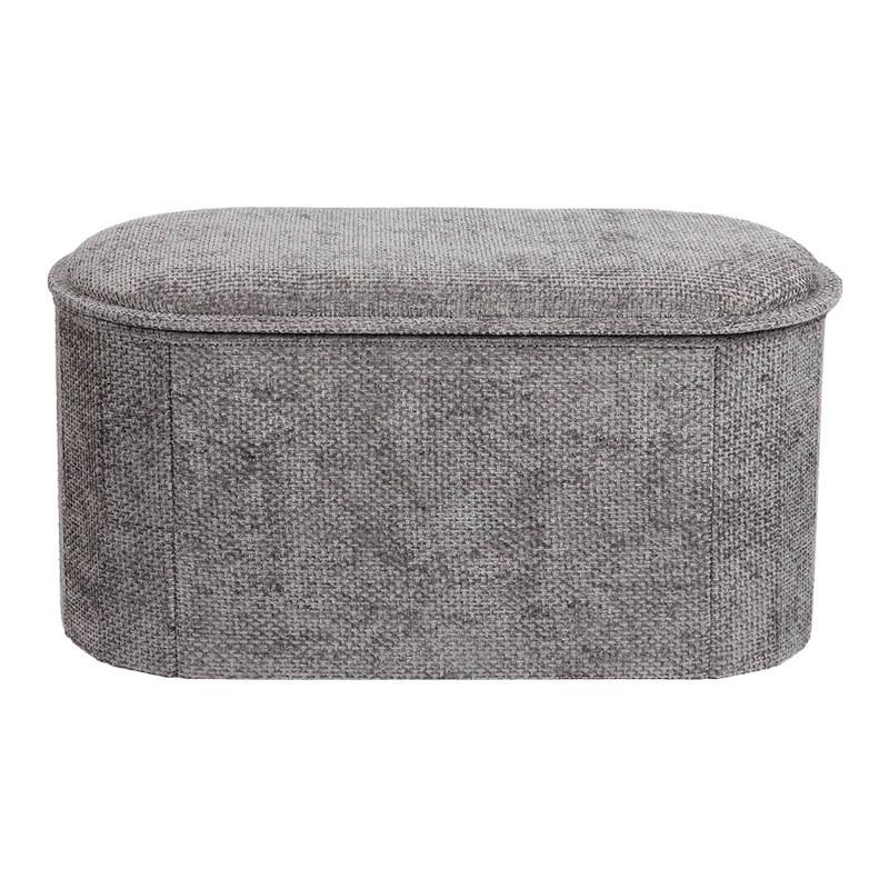 product_pako_257-000051 Σκαμπό-μπαούλο Trebia γκρι ύφασμα 76x38x38εκ - Image 1