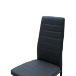 Καρέκλα Parker PU ανθρακί-μαύρο πόδι 42x48x98εκ (Σετ 4 τεμαχίων) - Image 6